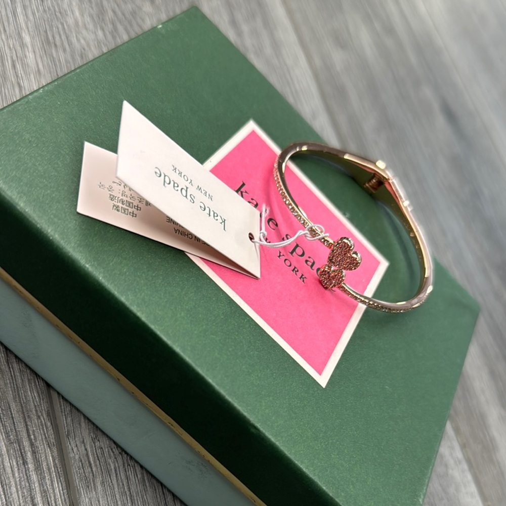 NWT Kate Spade Gold Hears Bracelet